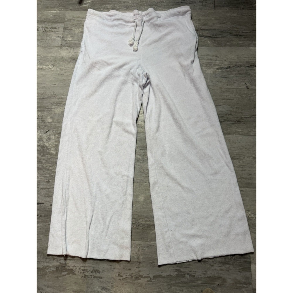 NEW! FP Movement Women's Ivory Sweatpants Free Spirit Crop Pants Sz S A4-0014